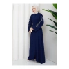 NAKŞLİ ABAYA TESETTÜR GIYIM KADIN FERACE ELBISE