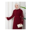 NAKŞLİ ABAYA TESETTÜR GIYIM KADIN FERACE ELBISE
