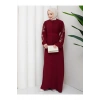 NAKŞLİ ABAYA TESETTÜR GIYIM KADIN FERACE ELBISE