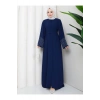 KOLU TAŞLİ ABAYA TESETTÜR GIYIM KADIN FERACE ELBISE