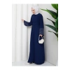 KOLU TAŞLİ ABAYA TESETTÜR GIYIM KADIN FERACE ELBISE