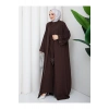 KADIN FAYA İKİLİ ABAYA TULUM TAKIM İNCİLİ