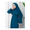 KADIN TAŞ DETAYLI ŞALLI ŞİFON ELBİSE FUL ASTARLI İKİ PARÇA ELBİSE VE ŞAL