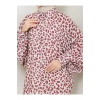 LEOPAR DESENLİ JESİCA GÖMLEK  UZUN KOL 2508 BORDO  38 BEDENDIR