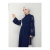 Taşli̇ Abaya Tesettür Giyim Kadin Ferace Elbise Laci̇vert