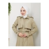 UZUN TRENCH 140 CM BOYUNDA TRENÇKOT MİNT