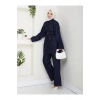 KADIN CEP DETAYLI KÜŞAKLI DENİM CEKET PANTALON TAKIM JEAN PREMİUM