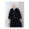 KADIN TESETTÜR KADİFE ETEKLI TAKIM CEPLI