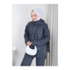KADIN ATKILI SAÇ ÖRGÜLÜ PANTOLONLU TRİKO TAKIM