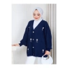 KADIN İNCİ DETAYLI TRİKO HIRKA