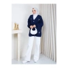 KADIN İNCİ DETAYLI TRİKO HIRKA