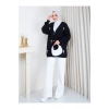 KADIN İNCİ DETAYLI TRİKO HIRKA