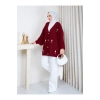 KADIN İNCİ DETAYLI TRİKO HIRKA
