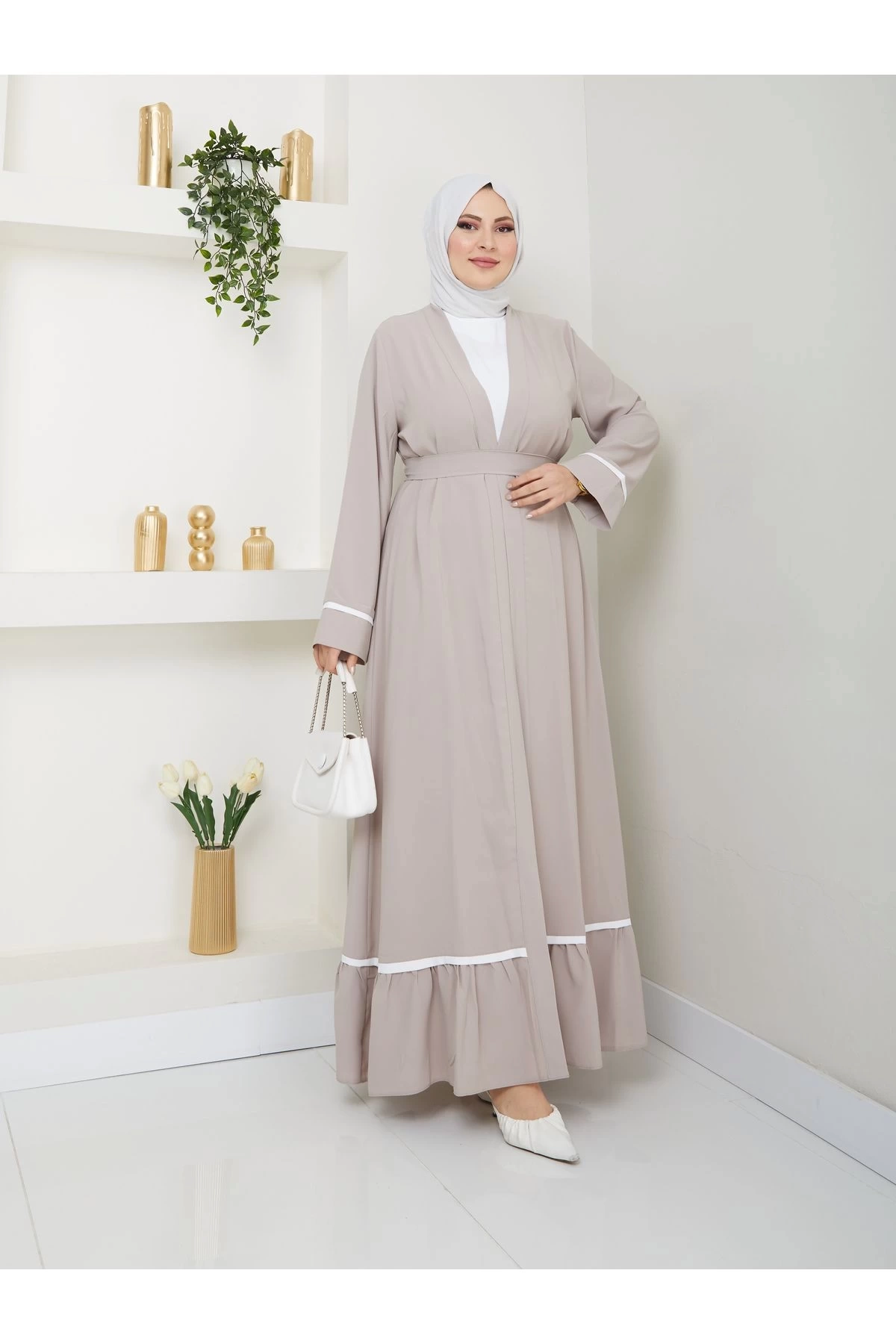 KADIN TESETTÜR ELBİSE İKİLİ ABAYA TAKIM BRJ