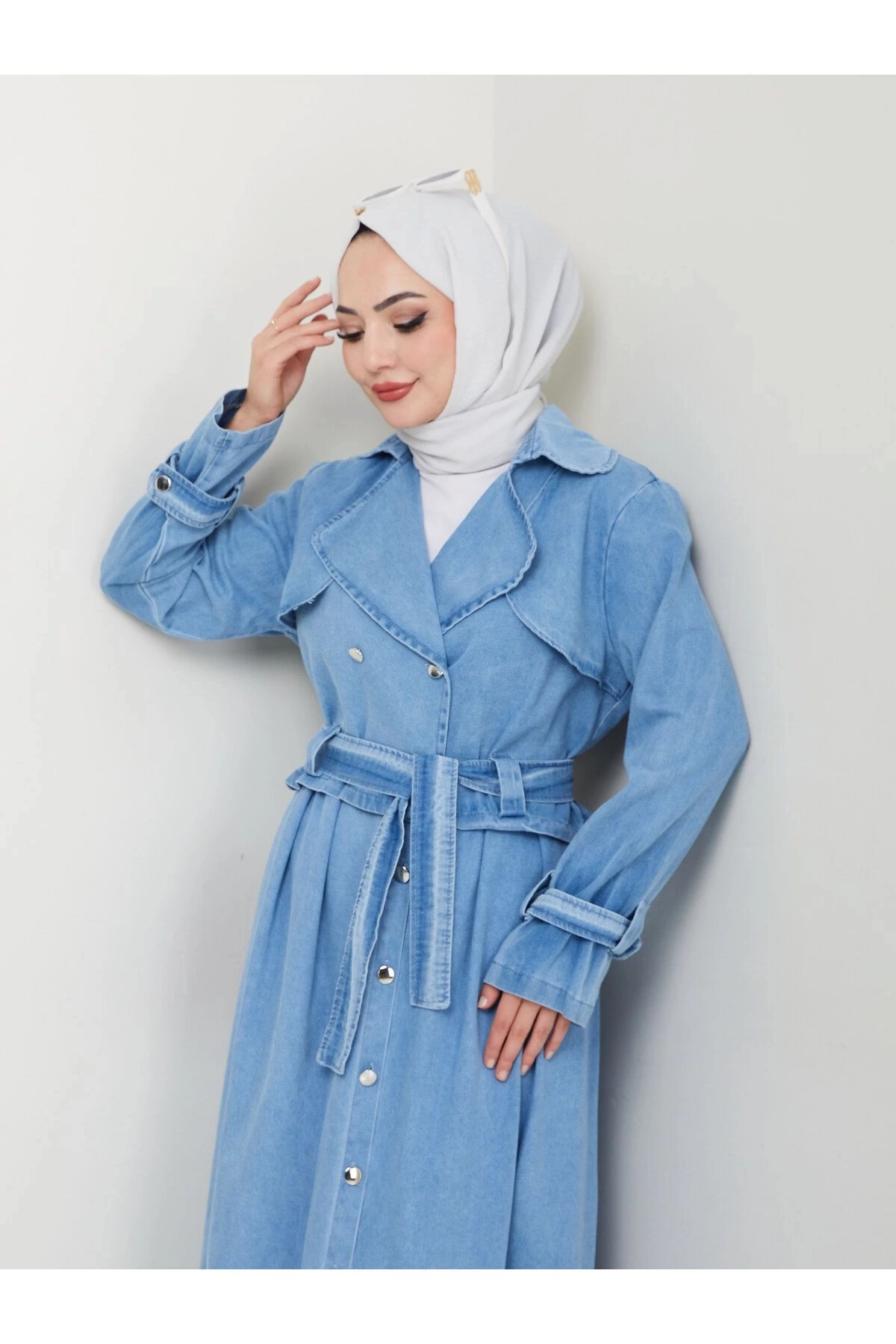 ETEKLİ CEKETL AÇİK KOT TESETTÜR TAKIM