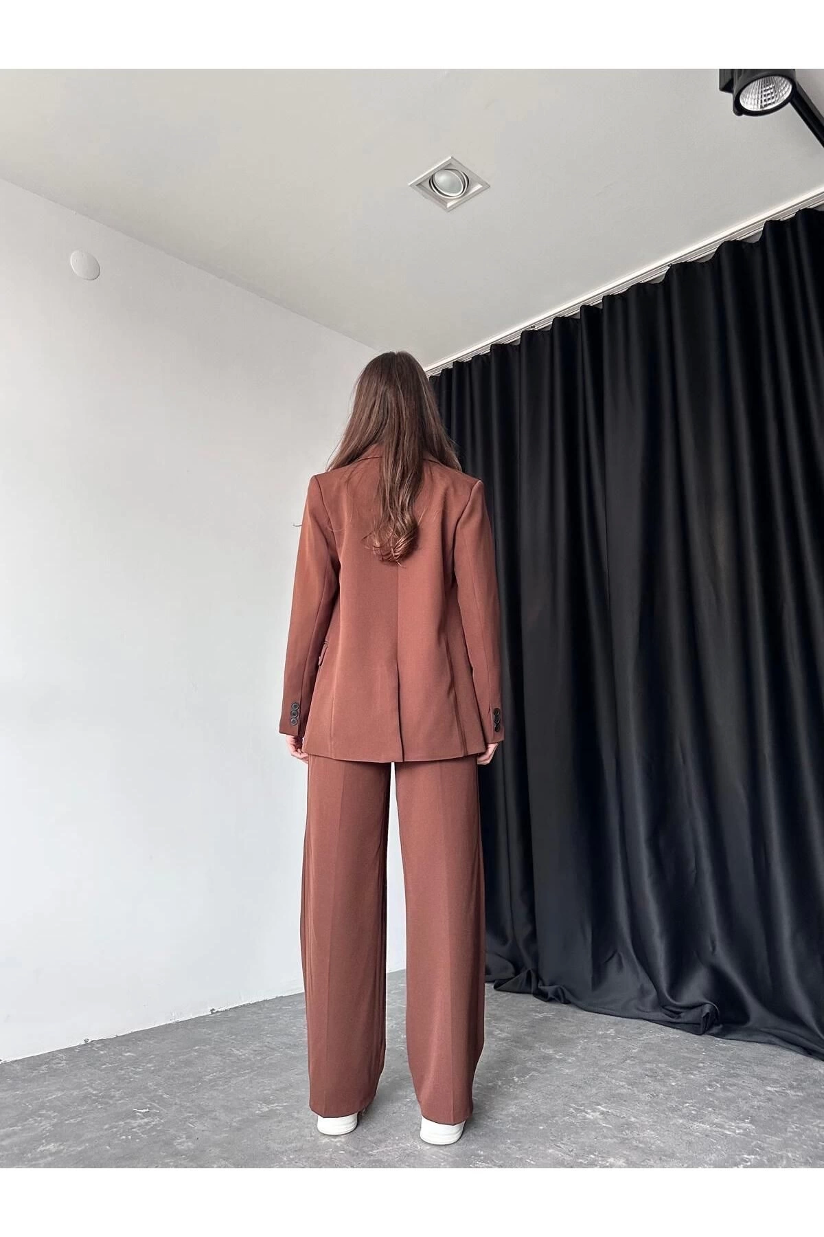 KADIN OVERSİZE CEKET PANTOLON TAKIM ASTARLİ