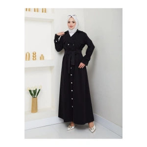 ETEKLİ CEKETLİ SİYAH KOT TESETTÜR TAKIM