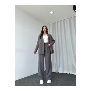 KADIN OVERSİZE CEKET PANTOLON TAKIM ASTARLİ