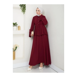 ETEKLI PİLİSELİ DETAYLI TESETTÜR TAKIM