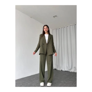 KADIN OVERSİZE CEKET PANTOLON TAKIM ASTARLİ