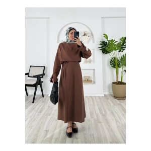 KETEN ETEKLİ TAKIM KOLLARI İPLİ TEK KOLU ETİKET DETAYLI