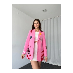 KADIN NAKIŞLI TASARIM CEKET