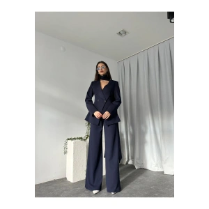 KADIN ÖZEL TASARIM AMARA KRUVAZE CEKETLİ PANTOLON TAKIM