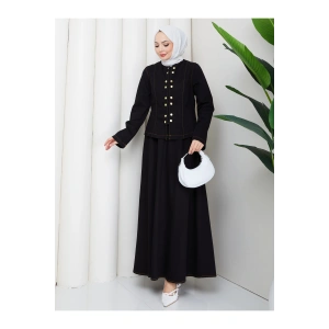 KOT TAKIM ÖUN ÇITÇITLI ETEKLI TESETTÜR KOT TAKIM