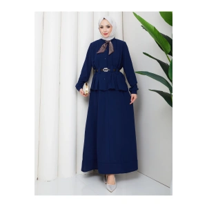 YAKASI FULARI KEMERLI ETEK TAKIM KADIN TESTTÜR