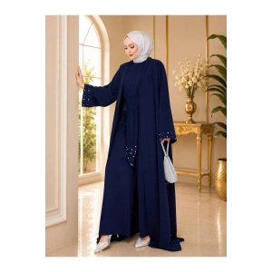 KADIN FAYA İKİLİ ABAYA TULUM TAKIM İNCİLİ