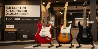 FOURTUNE Elektro Gitar Modelleri 2026 | Strat, Tele, Soloist - CS Müzik