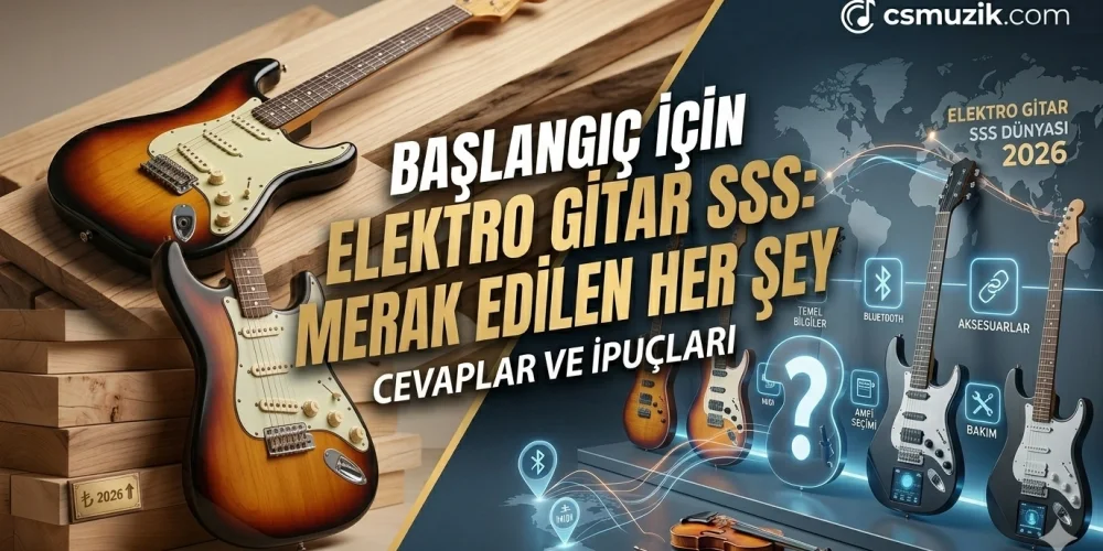 Elektro Gitar Başlangıç İçin SSS - Detaylı Sorular
