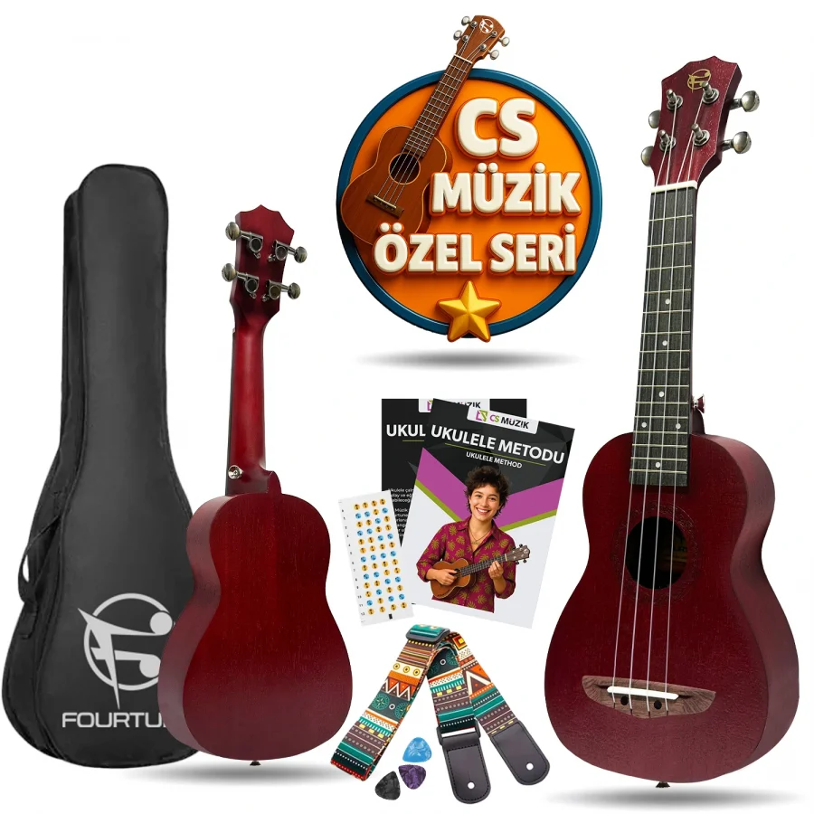 Fourtune Elio UKS-21RD Soprano Ukulele Maun Hakiki Ağaç (ÖZEL SERİ)