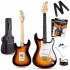 Fourtune Atlas EG-1000SB Gül Klavye Strat Kasa SSS Sunburst Elektro Gitar Seti