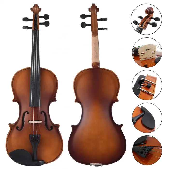 Fourtune Dante VL-200DBR 4/4 Akustik Keman Seti (Tam Boy-Koyu Kahve)