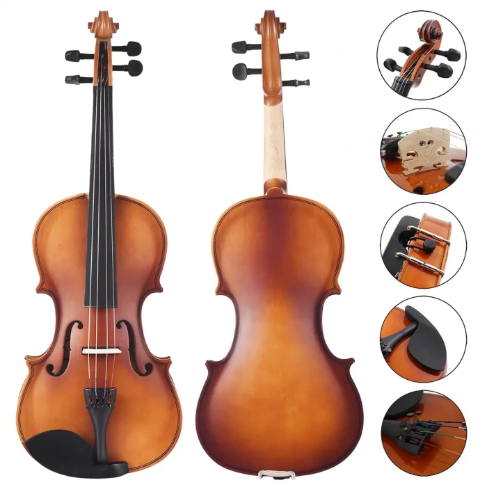 Fourtune Dante VL-200SBR 4/4 Akustik Keman Seti (Tam Boy-Açık Kahve)