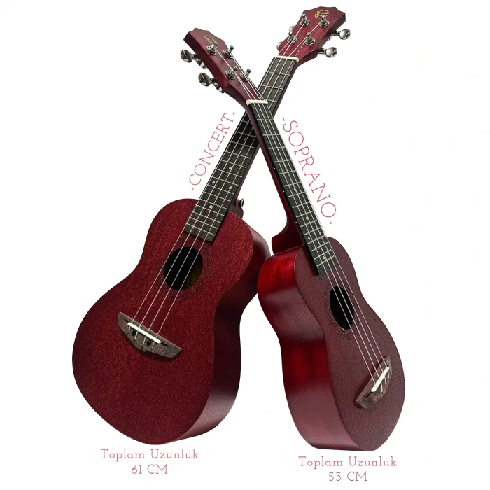 Fourtune Elio UKS-21RD Soprano Ukulele Maun Hakiki Ağaç (ÖZEL SERİ)