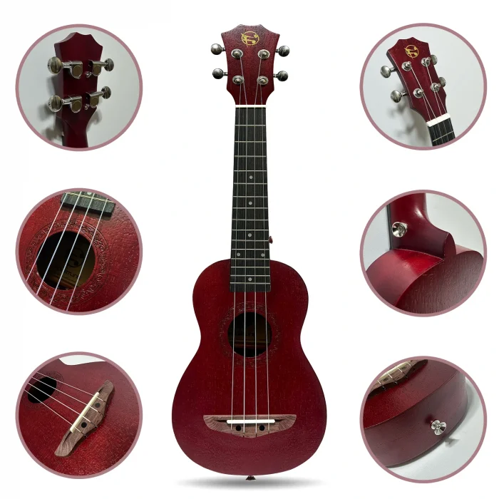 Fourtune Elio UKS-21RD Soprano Ukulele Maun Hakiki Ağaç (ÖZEL SERİ)
