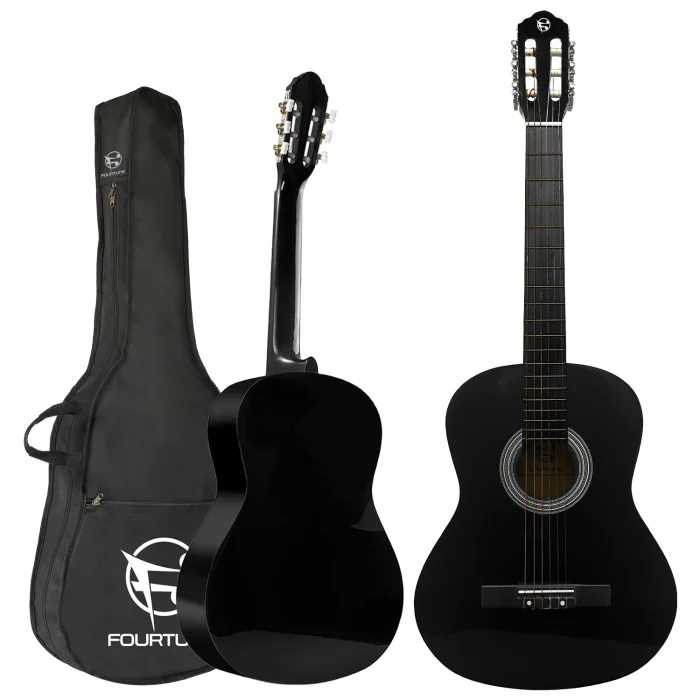 Fourtune Luca C-180BK Siyah Klasik Gitar Seti 4/4 Sap Ayarlı