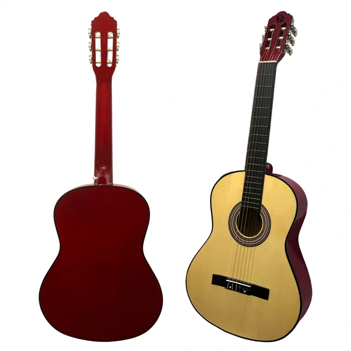 Fourtune Luca CW-200NT Naturel Kesik Kasa Klasik Gitar Seti 4/4 Sap Ayarlı (Cutaway)