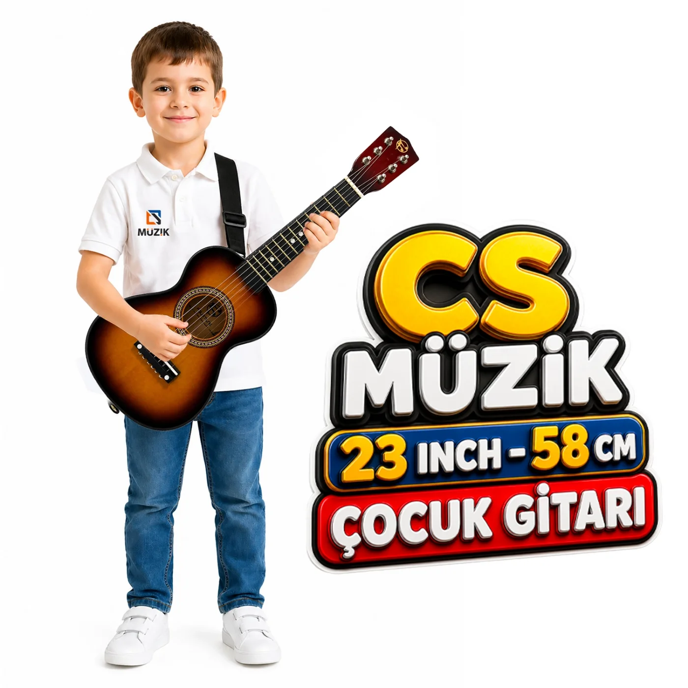 Fourtune Loki T-80SB 6 Telli Sunburst Çocuk Gitarı Gerçek Ağaç