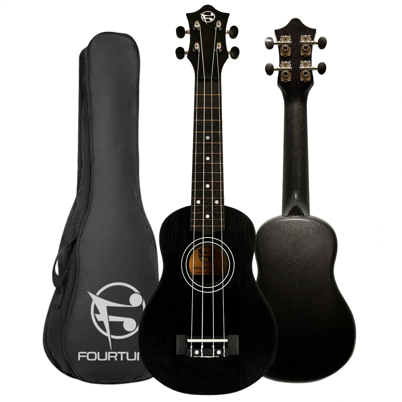 Fourtune Loki SP-21BK Soprano Siyah Ukulele Seti (Başlangıç Seviye)