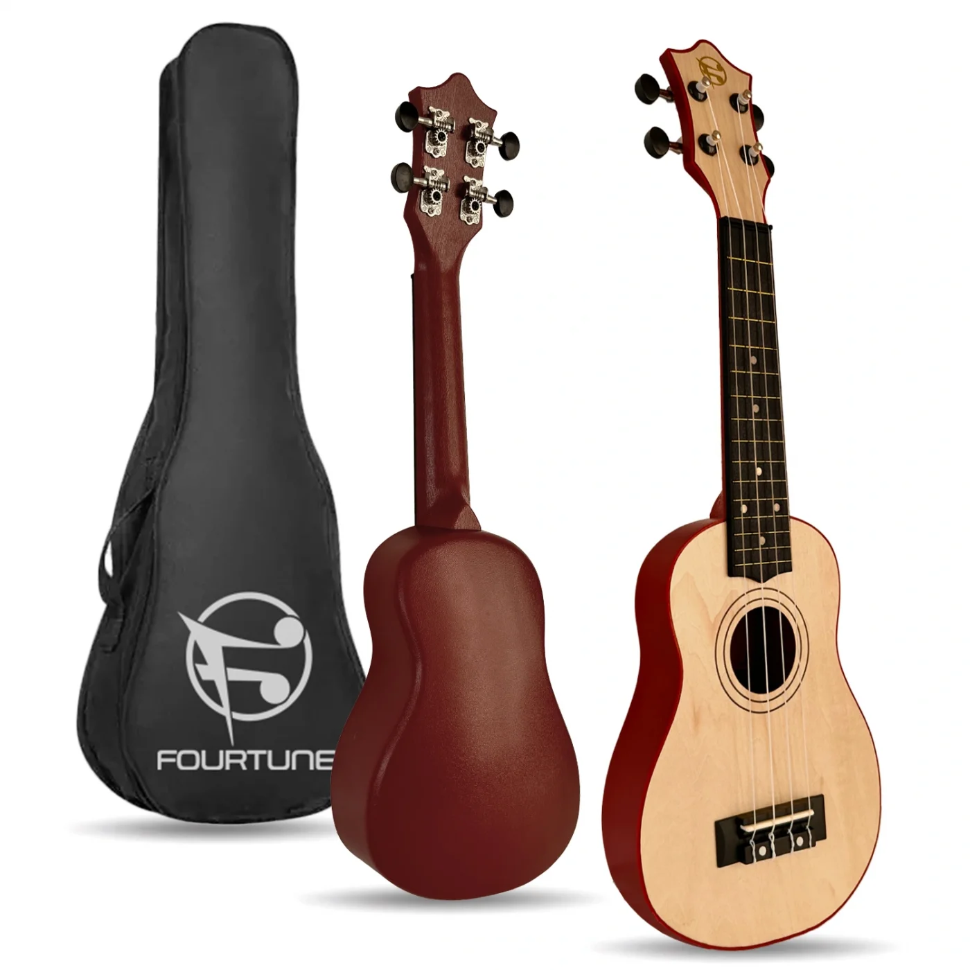 Fourtune Loki SP-21NT Soprano Naturel Ukulele Seti (Başlangıç Seviye)
