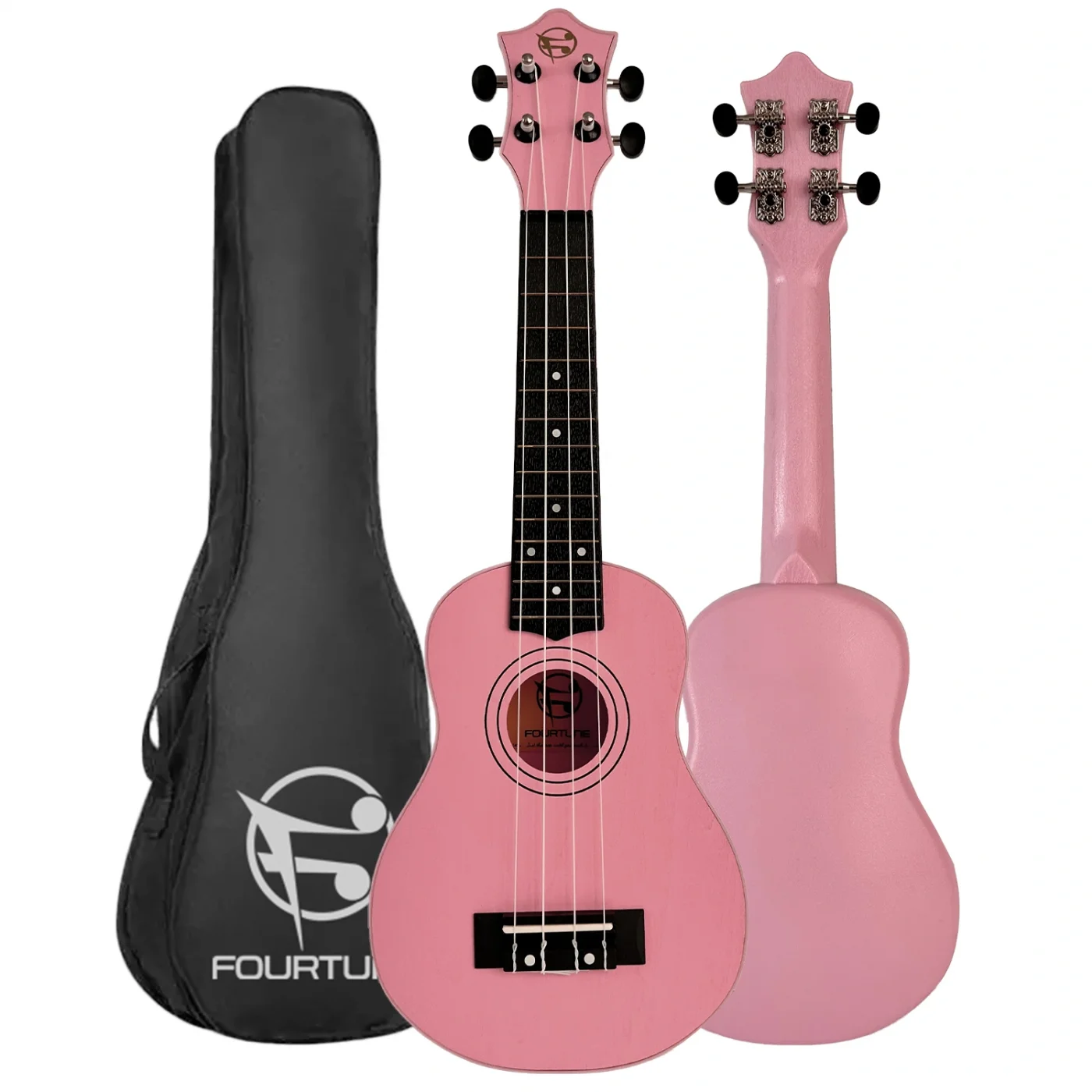 Fourtune Loki SP-21PK Soprano Pembe Ukulele Seti (Başlangıç Seviye)