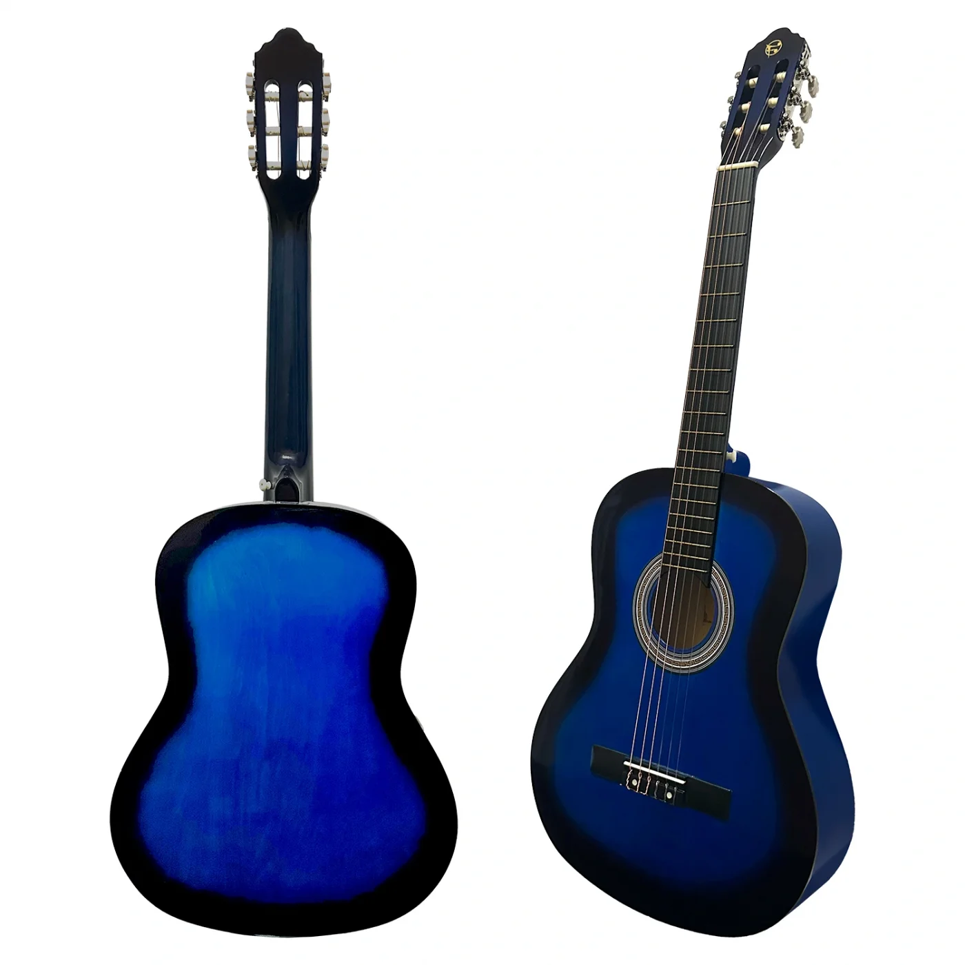 Fourtune Luca C-180BL Mavi Klasik Gitar Seti 4/4 Sap Ayarlı