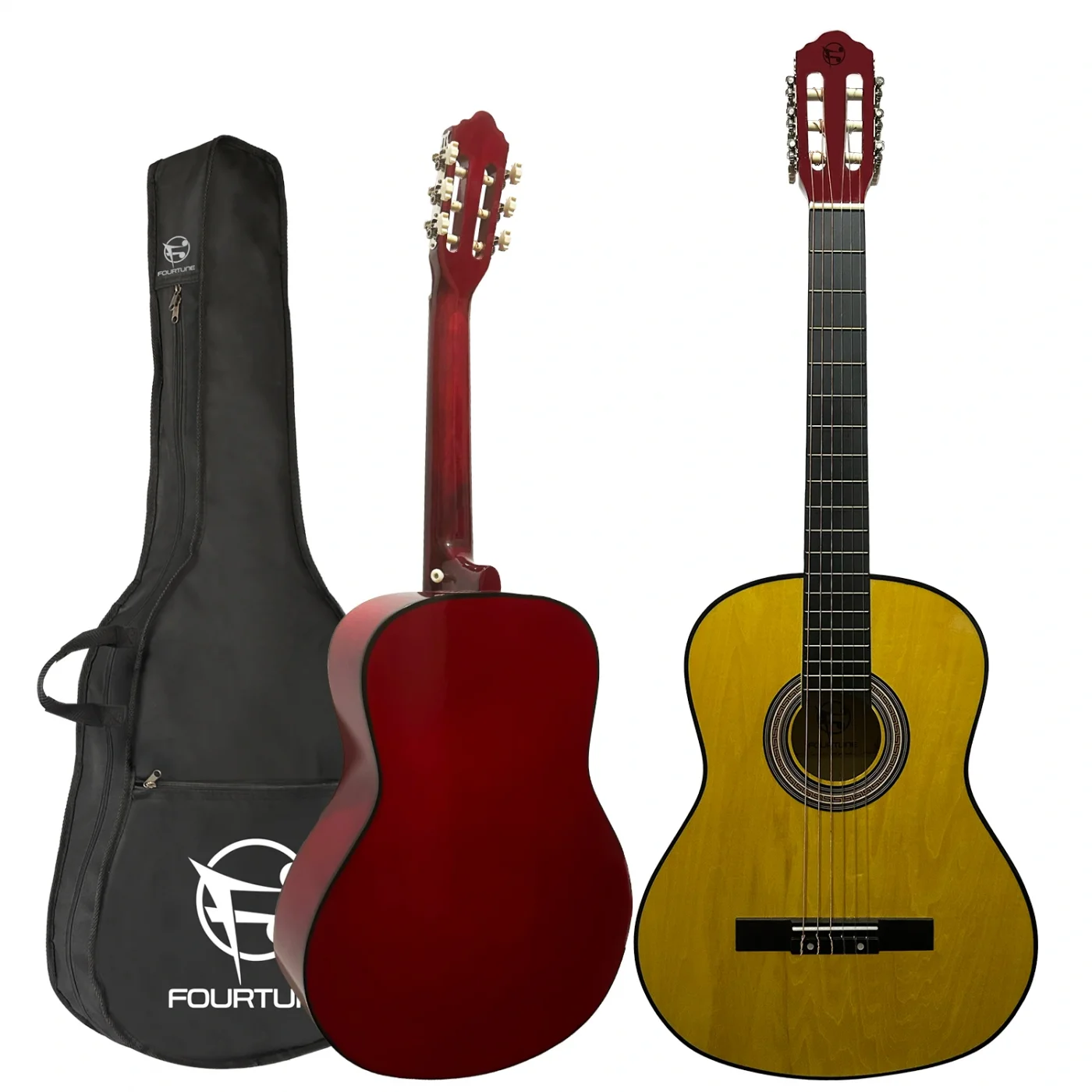 Fourtune Luca C-180YL Sarı Klasik Gitar Seti 4/4 Sap Ayarlı