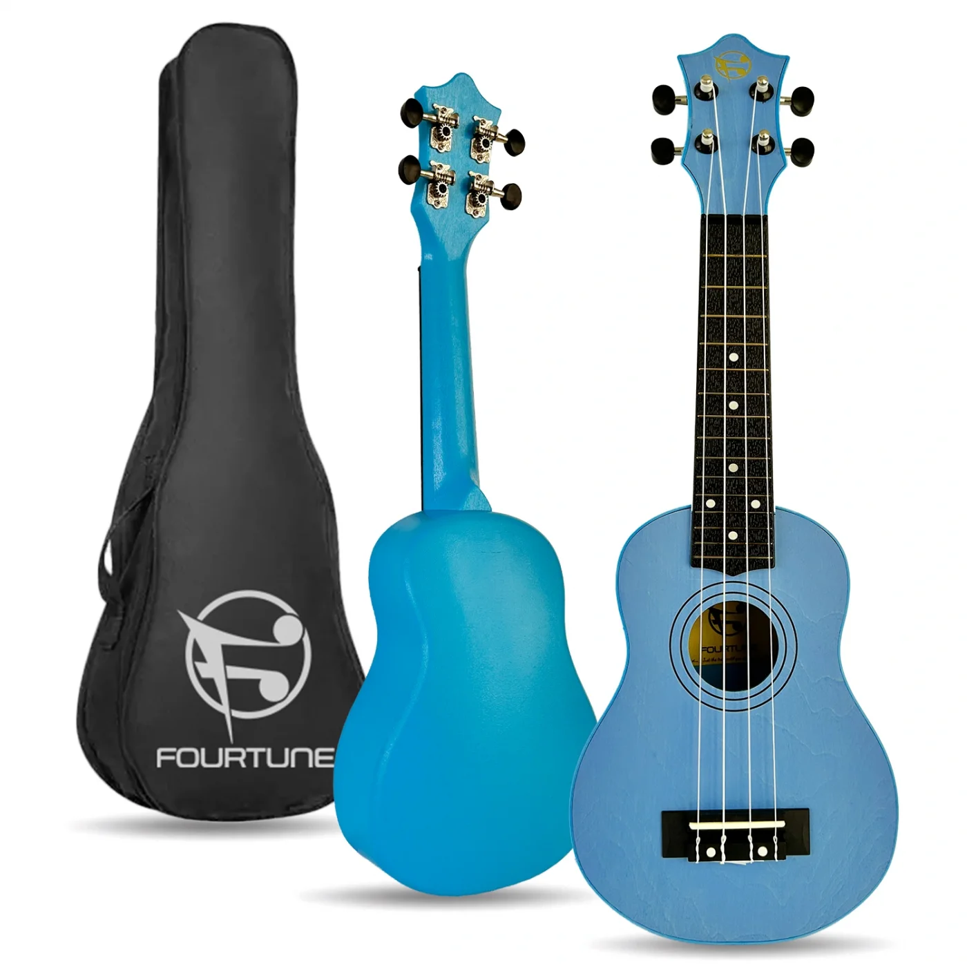 Fourtune Loki SP-21BL Soprano Mavi Ukulele Seti (Başlangıç Seviye)