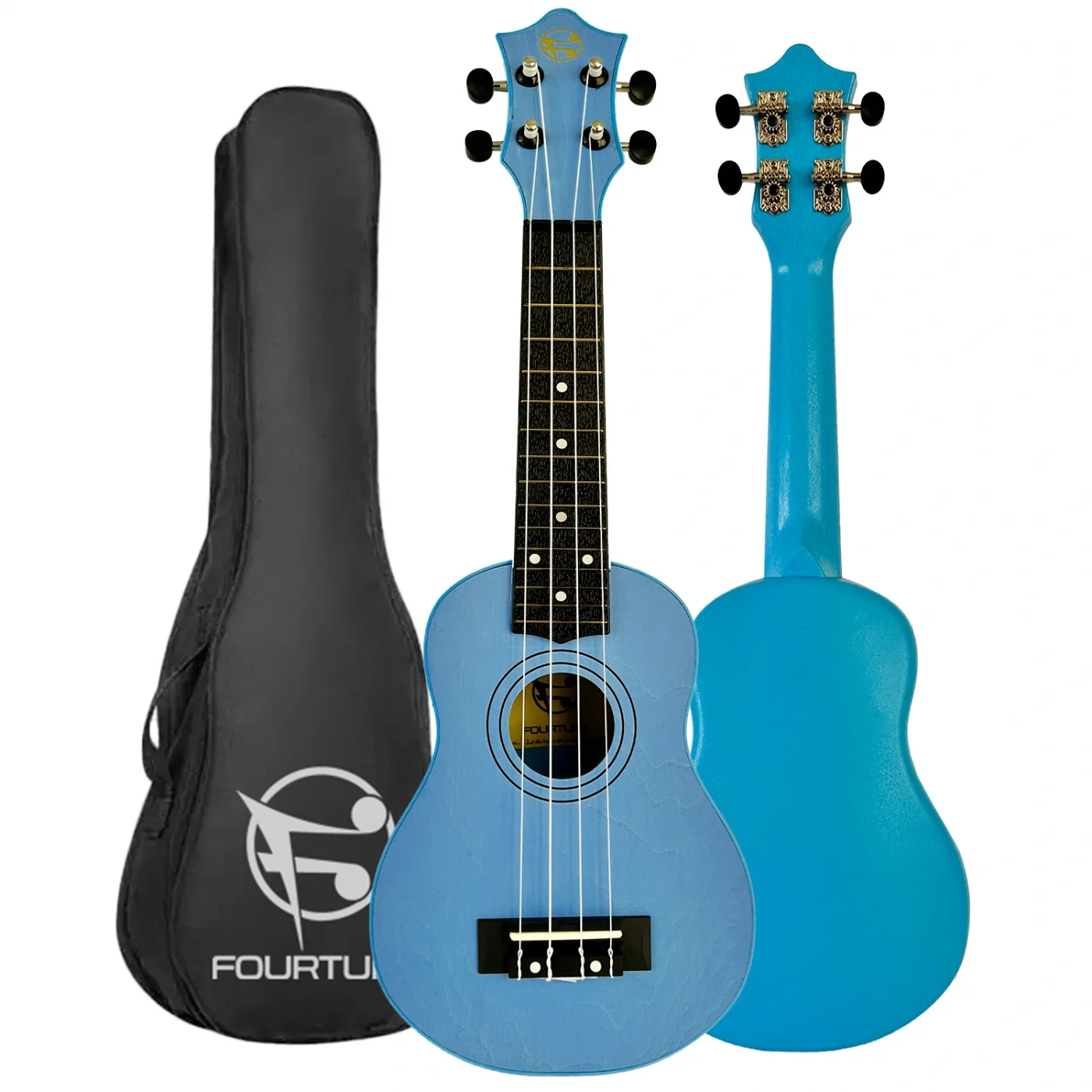 Fourtune Loki SP-21BL Soprano Mavi Ukulele Seti (Başlangıç Seviye)