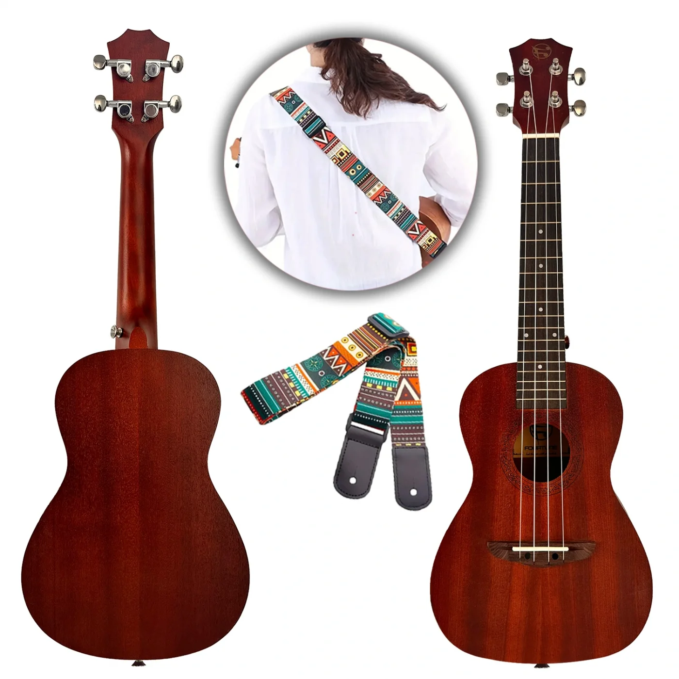 Fourtune Raya UKC-23MN Concert Ukulele Maun Hakiki Ağaç (ÖZEL SERİ)