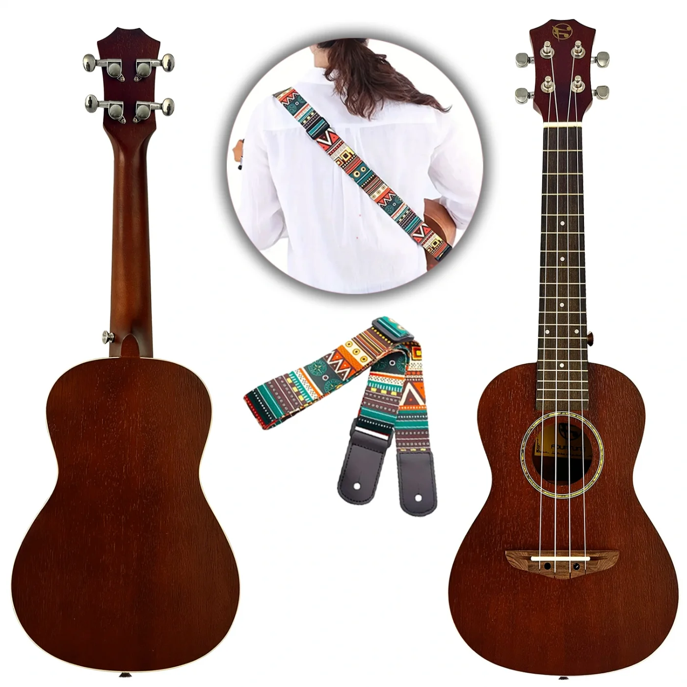 Fourtune Sydra UKC-23MN Concert Ukulele Maun Hakiki Ağaç